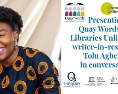 Writer-in-Residence Tolu Agbelusi - Quay Words and Libraries Unlimited partnership